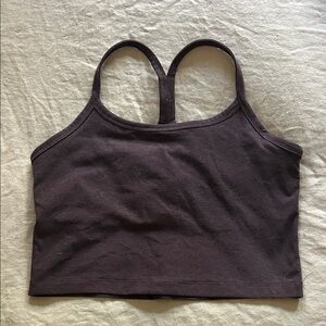 ✨ BEYOND YOGA SPACEDYE SLIM CROPPED TANK IN ESPRESSO SZ M